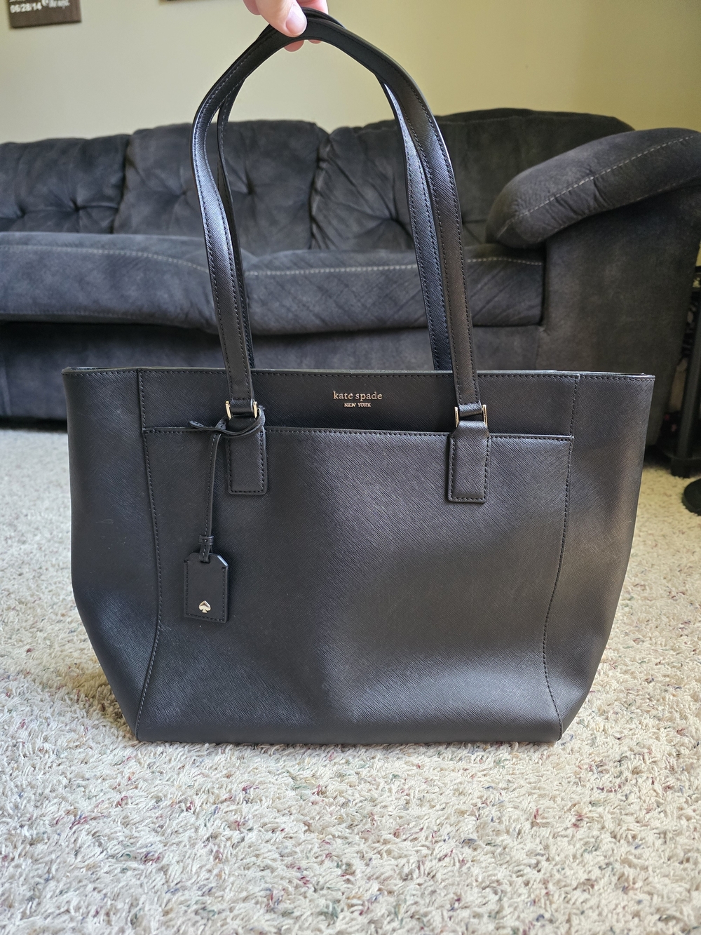 Kate Spade Black Leather Tote